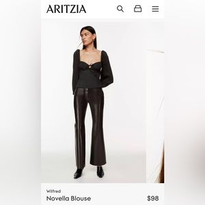 BRAND NEW Aritzia Wilfred Novella Blouse